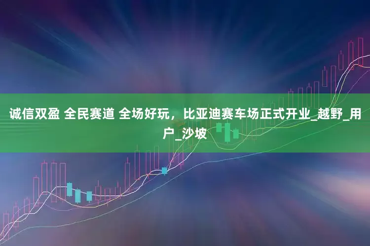诚信双盈 全民赛道 全场好玩，比亚迪赛车场正式开业_越野_用户_沙坡